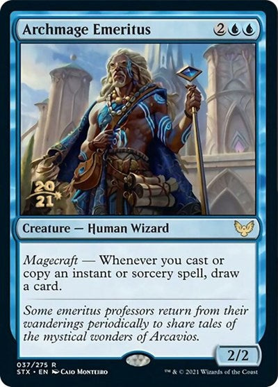 Archmage Emeritus [Strixhaven: School of Mages Prerelease Promos] | Mindsight Gaming