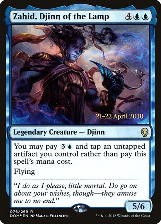 Zahid, Djinn of the Lamp [Dominaria Promos] | Mindsight Gaming