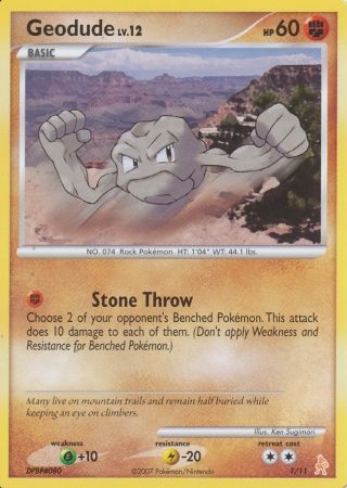 Geodude (1/11) [Diamond & Pearl: Trainer Kit - Lucario] | Mindsight Gaming