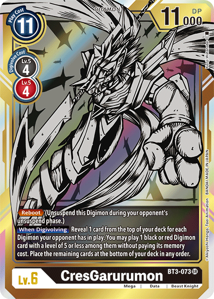 CresGarurumon [BT3-073] (Alternate Art) [Release Special Booster Ver.1.5] | Mindsight Gaming