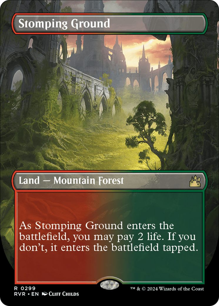 Stomping Ground (Borderless) [Ravnica Remastered] | Mindsight Gaming