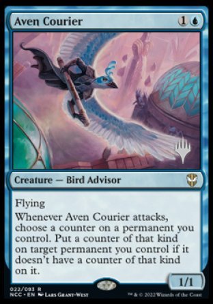 Aven Courier (Promo Pack) [Streets of New Capenna Commander Promos] | Mindsight Gaming