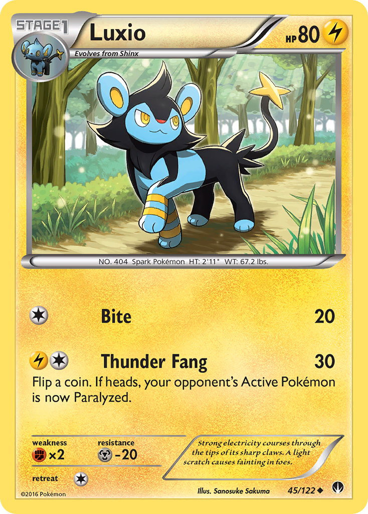 Luxio (45/122) [XY: BREAKpoint] | Mindsight Gaming