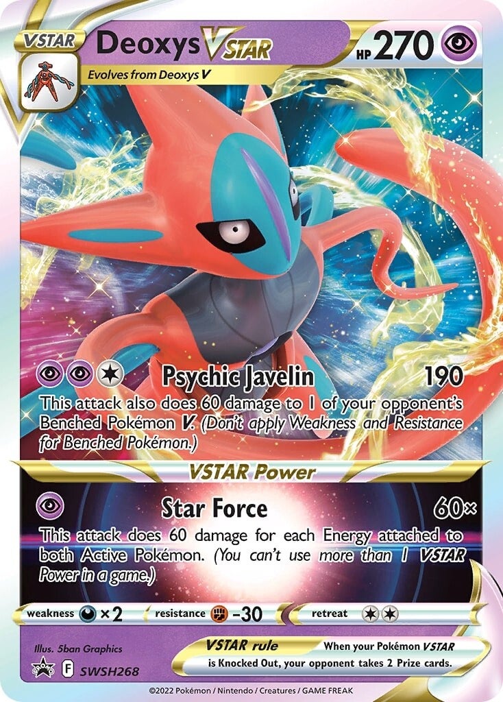 Deoxys VSTAR (SWSH268) [Sword & Shield: Black Star Promos] | Mindsight Gaming