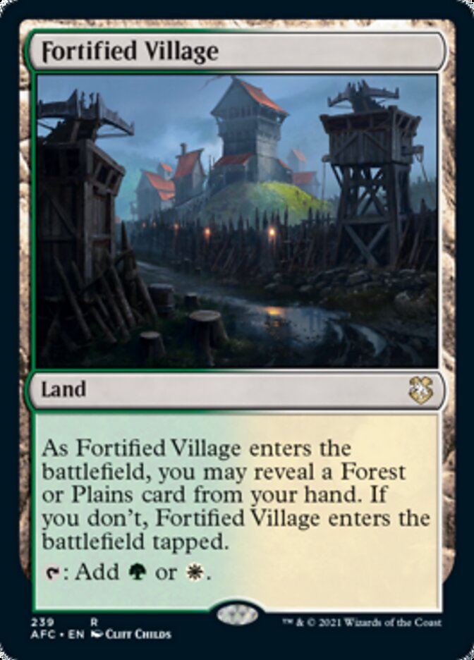 Fortified Village [Dungeons & Dragons: Adventures in the Forgotten Realms Commander] | Mindsight Gaming