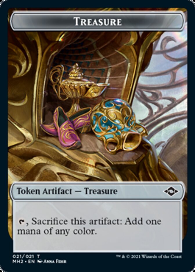 Bird Token // Treasure Token (21) [Modern Horizons 2 Tokens] | Mindsight Gaming