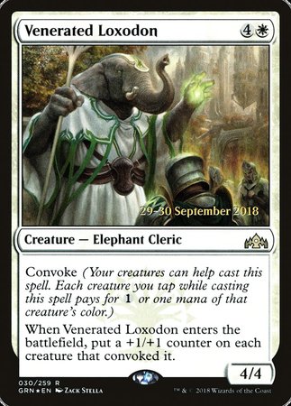 Venerated Loxodon [Guilds of Ravnica Promos] | Mindsight Gaming