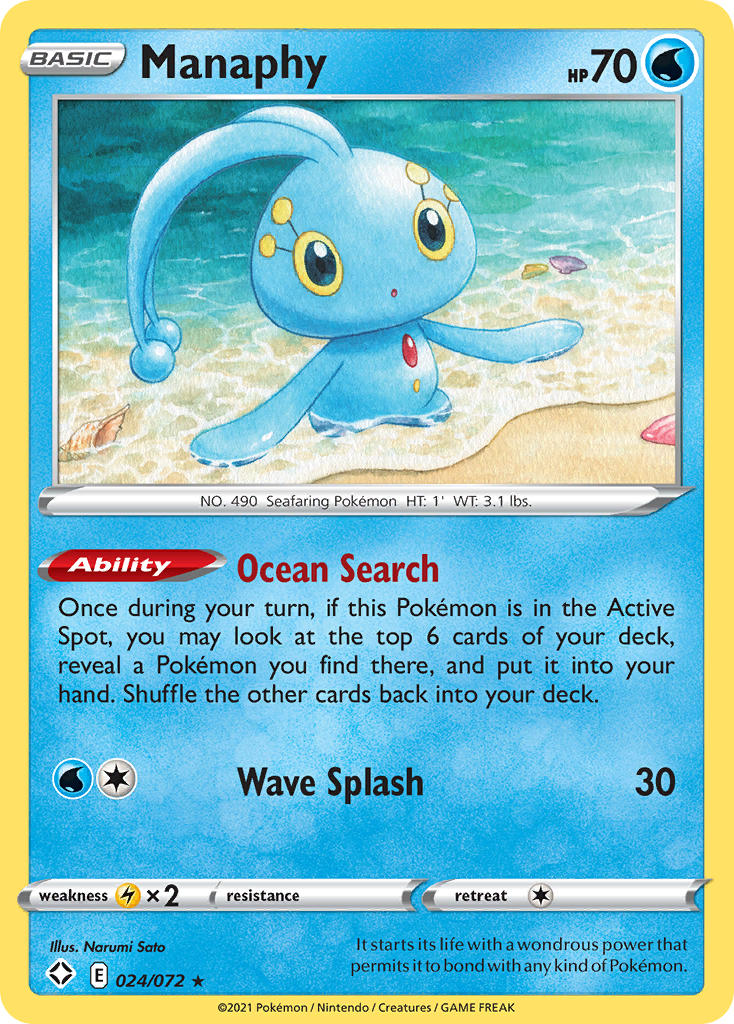 Manaphy (024/072) [Sword & Shield: Shining Fates] | Mindsight Gaming