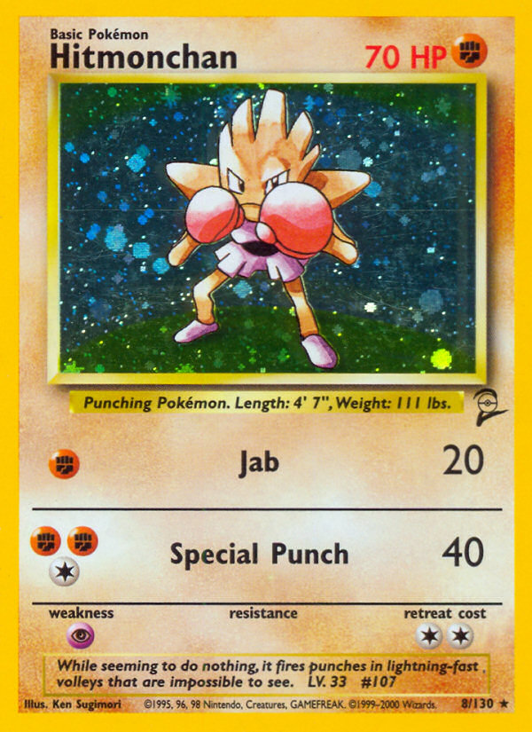 Hitmonchan (8/130) [Base Set 2] | Mindsight Gaming