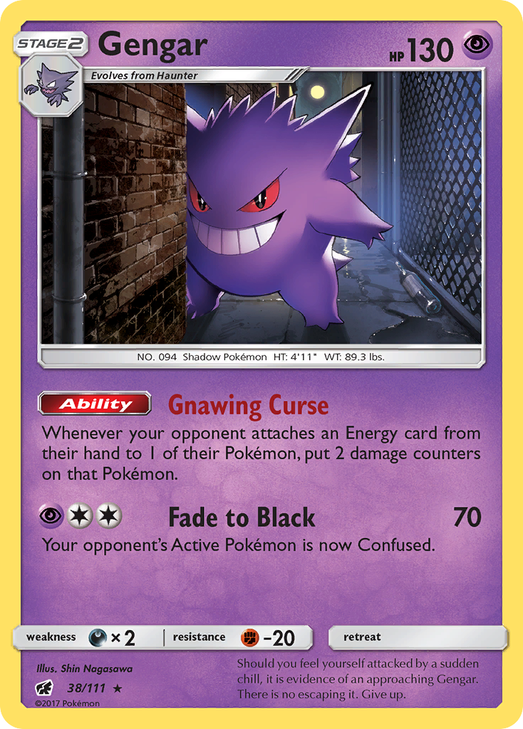 Gengar (38/111) [Sun & Moon: Crimson Invasion] | Mindsight Gaming