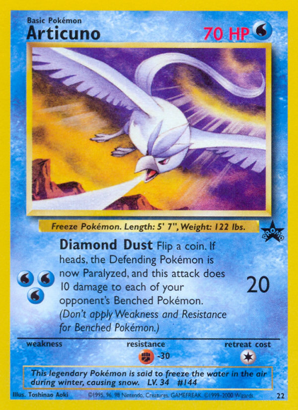Articuno (22) [Wizards of the Coast: Black Star Promos] | Mindsight Gaming