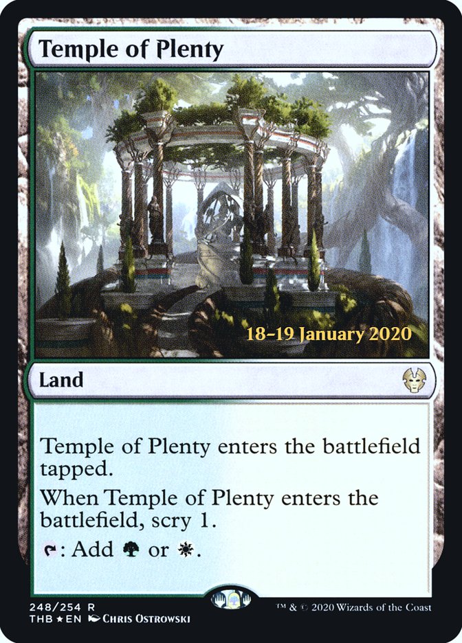 Temple of Plenty [Theros Beyond Death Prerelease Promos] | Mindsight Gaming