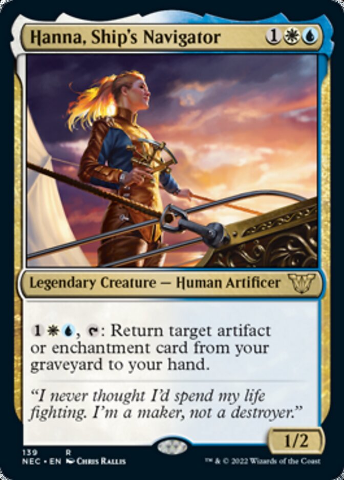 Hanna, Ship's Navigator [Kamigawa: Neon Dynasty Commander] | Mindsight Gaming