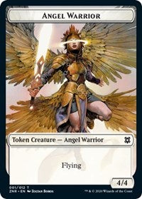 Angel Warrior // Copy Double-sided Token [Zendikar Rising Tokens] | Mindsight Gaming