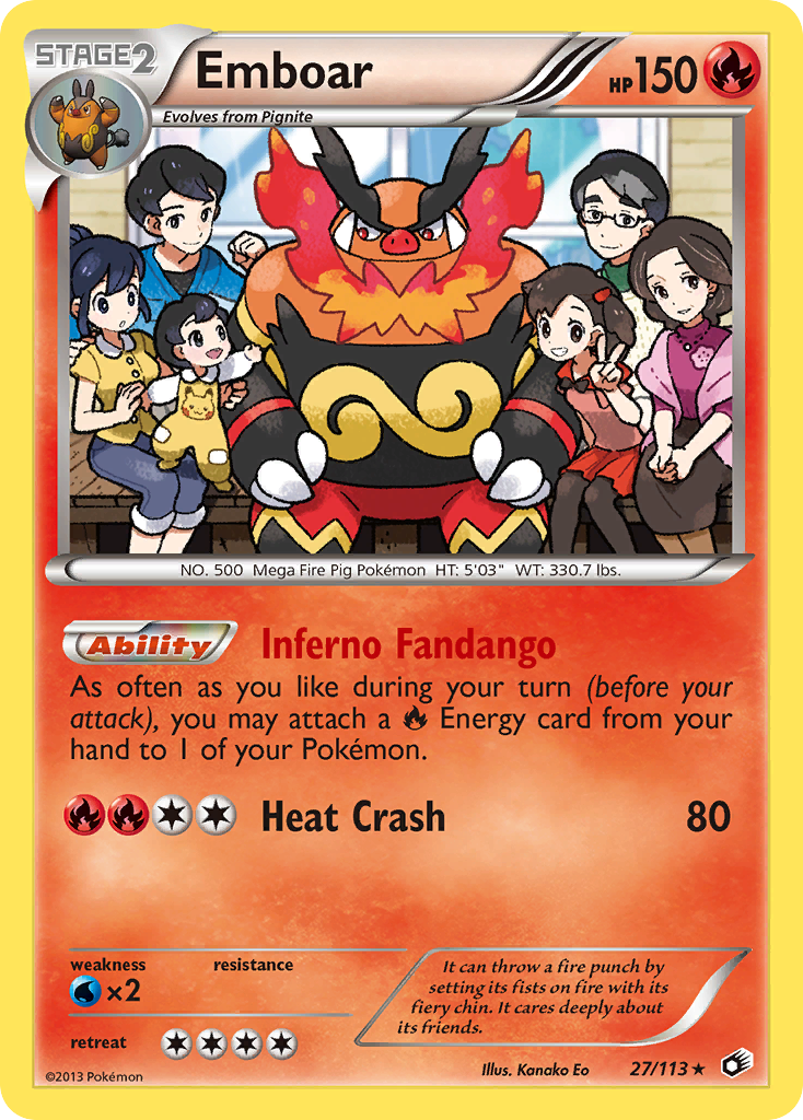 Emboar (27/113) (Theme Deck Exclusive) [Black & White: Legendary Treasures] | Mindsight Gaming