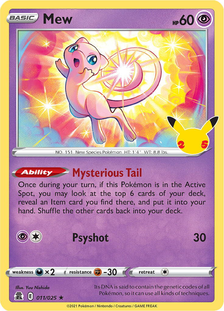 Mew (011/025) [Celebrations: 25th Anniversary] | Mindsight Gaming