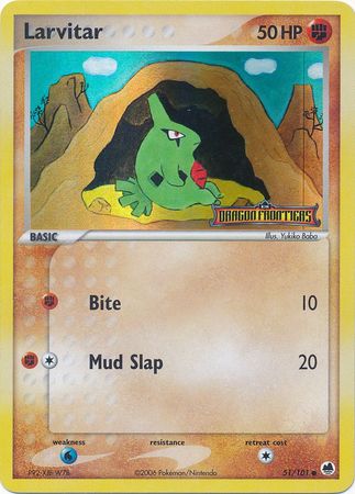 Larvitar (51/101) (Stamped) [EX: Dragon Frontiers] | Mindsight Gaming