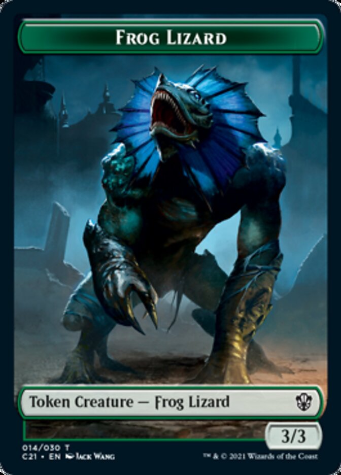 Frog Lizard // Elephant Token [Commander 2021 Tokens] | Mindsight Gaming