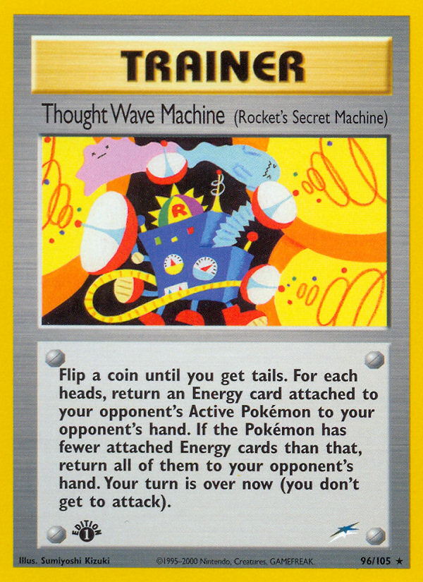 Thought Wave Machine (96/105) (Rocket's Secret Machine) [Neo Destiny 1st Edition] | Mindsight Gaming