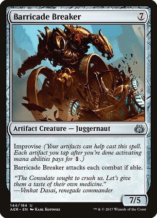 Barricade Breaker [Aether Revolt] | Mindsight Gaming