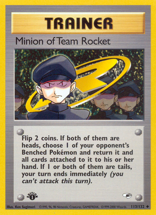 Minion of Team Rocket (113/132) [Gym Heroes 1st Edition] | Mindsight Gaming