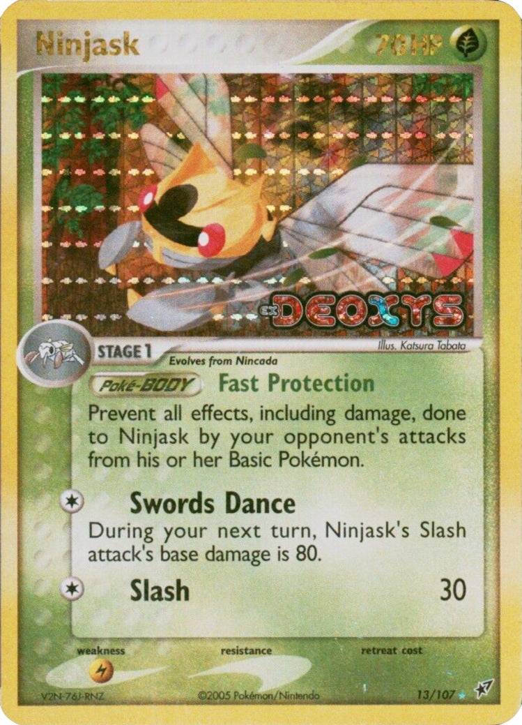 Ninjask (13/107) (Stamped) [EX: Deoxys] | Mindsight Gaming