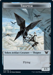 Thopter // Spirit (002) Double-sided Token [Kamigawa: Neon Dynasty Commander Tokens] | Mindsight Gaming