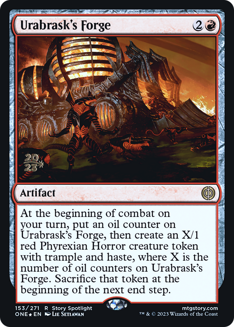 Urabrask's Forge [Phyrexia: All Will Be One Prerelease Promos] | Mindsight Gaming