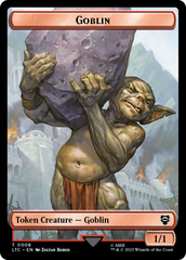 Goblin // Wraith Double-Sided Token [The Lord of the Rings: Tales of Middle-Earth Commander Tokens] | Mindsight Gaming