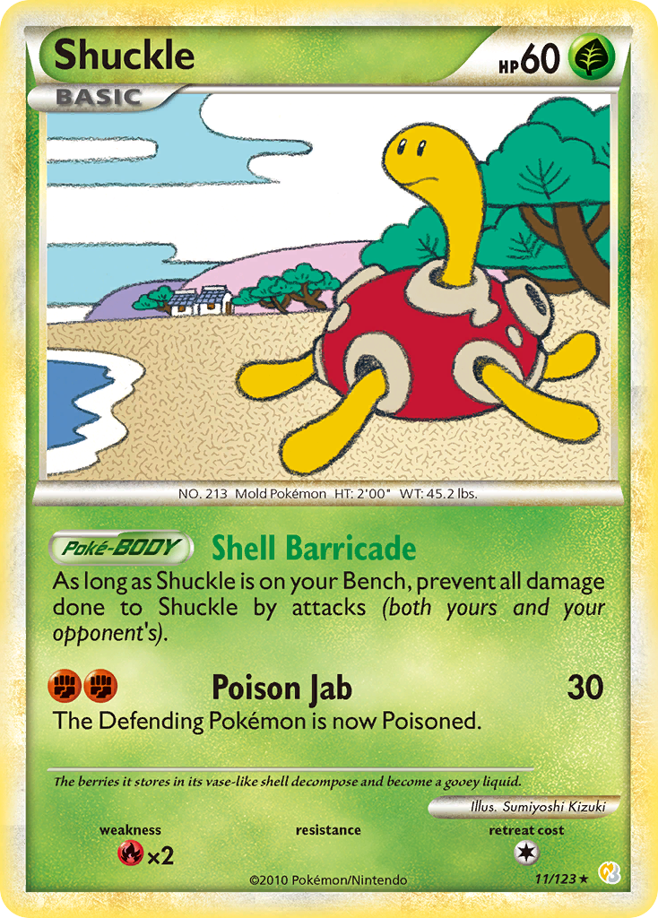 Shuckle (11/123) [HeartGold & SoulSilver: Base Set] | Mindsight Gaming