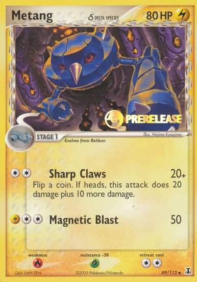 Metang (49/113) (Delta Species) (Prerelease Promo) [EX: Delta Species] | Mindsight Gaming