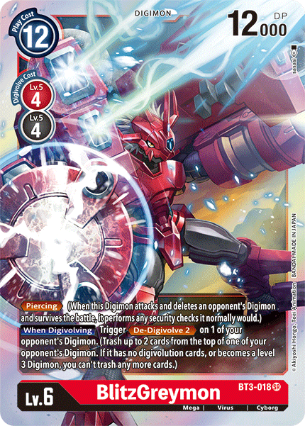 BlitzGreymon [BT3-018] [Release Special Booster Ver.1.5] | Mindsight Gaming