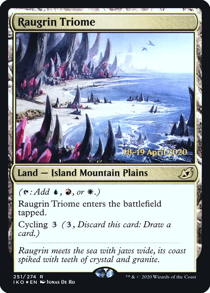 Raugrin Triome  [Ikoria: Lair of Behemoths Prerelease Promos] | Mindsight Gaming