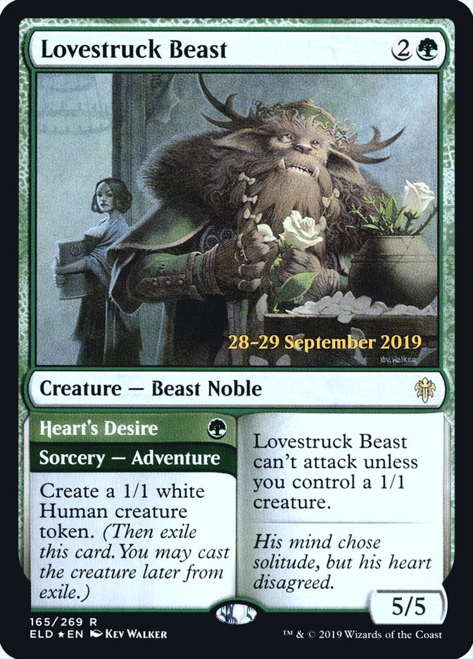 Lovestruck Beast // Heart's Desire  [Throne of Eldraine Prerelease Promos] | Mindsight Gaming