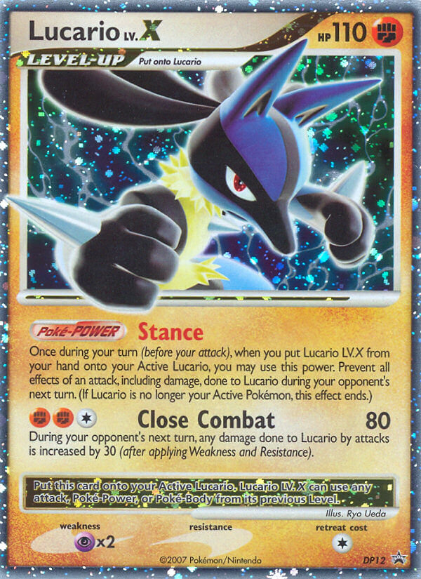 Lucario LV.X (DP12) [Diamond & Pearl: Black Star Promos] | Mindsight Gaming