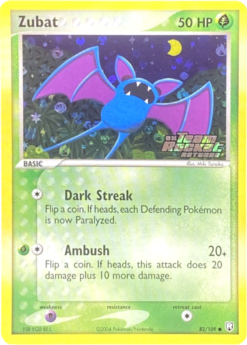 Zubat (82/109) (Stamped) [EX: Team Rocket Returns] | Mindsight Gaming