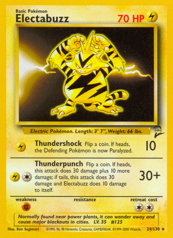 Electabuzz (24/130) [Base Set 2] | Mindsight Gaming