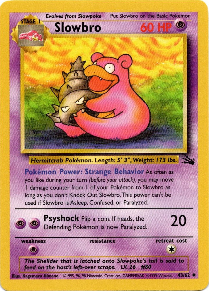 Slowbro (43/62) [Fossil Unlimited] | Mindsight Gaming