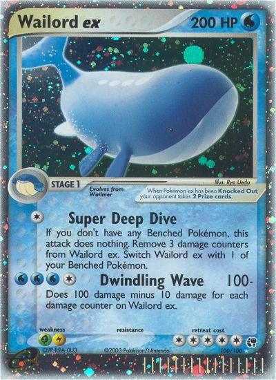 Wailord ex (100/100) [EX: Sandstorm] | Mindsight Gaming