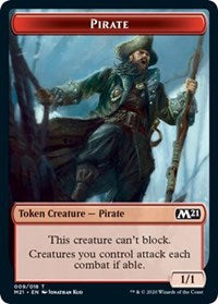 Pirate // Weird Double-sided Token [Core Set 2021 Tokens] | Mindsight Gaming