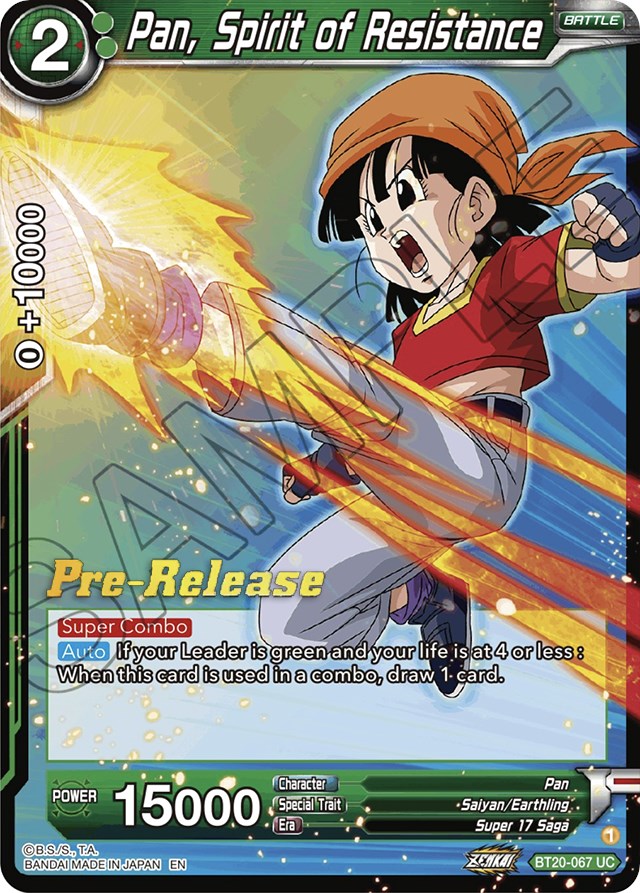 Pan, Spirit of Resistance (BT20-067) [Power Absorbed Prerelease Promos] | Mindsight Gaming