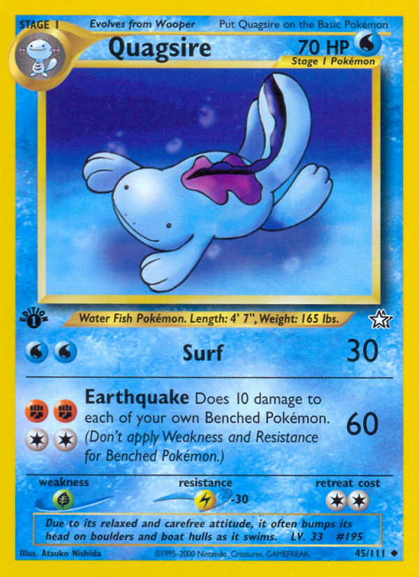 Quagsire (45/111) [Neo Genesis 1st Edition] | Mindsight Gaming