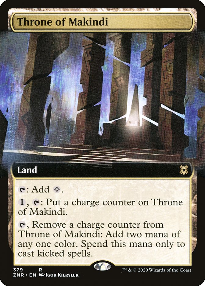 Throne of Makindi (Extended Art) [Zendikar Rising] | Mindsight Gaming