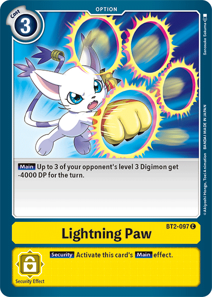 Lightning Paw [BT2-097] [Release Special Booster Ver.1.5] | Mindsight Gaming