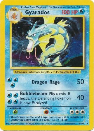 Gyarados (6/102) [Base Set Unlimited] | Mindsight Gaming