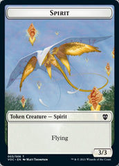 Spirit (003) // Thopter Double-sided Token [Innistrad: Crimson Vow Commander Tokens] | Mindsight Gaming