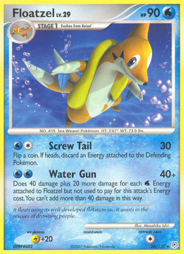 Floatzel (26/130) [Diamond & Pearl: Base Set] | Mindsight Gaming