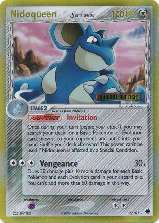 Nidoqueen (7/101) (Delta Species) (Stamped) [EX: Dragon Frontiers] | Mindsight Gaming