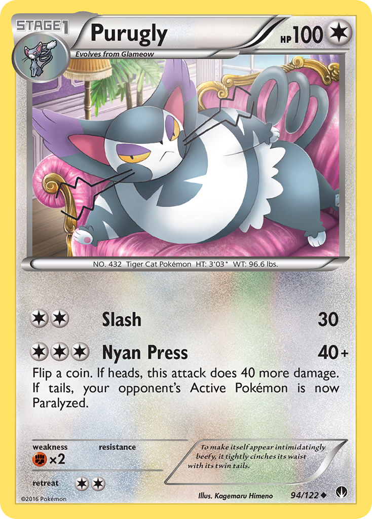 Purugly (94/122) [XY: BREAKpoint] | Mindsight Gaming