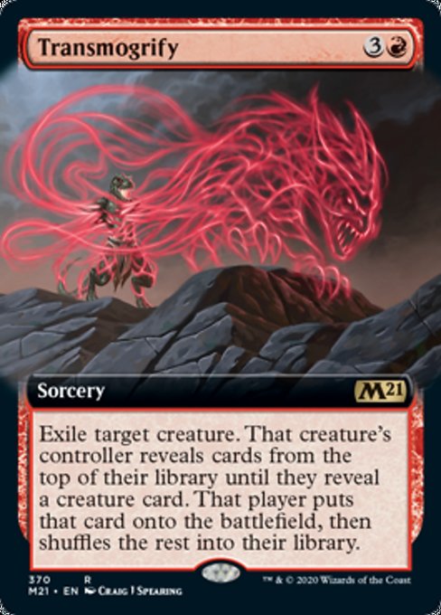 Transmogrify (Extended Art) [Core Set 2021] | Mindsight Gaming